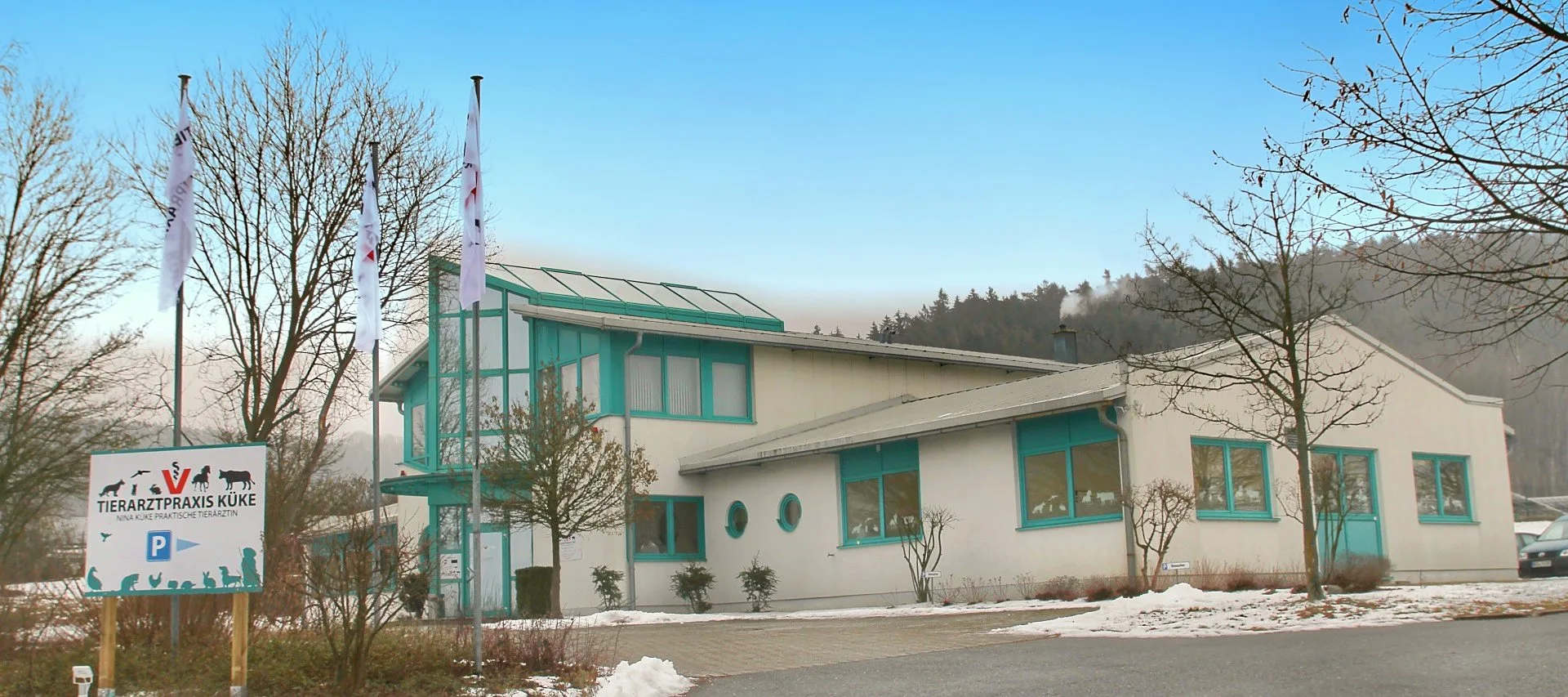 Gebäude der Tierarztpraxis Küke in Pressath
